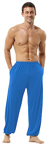 Hoerev Super Soft Modal Spandex Harem Yoga Pilates Schlauch，SeeBlau，L von Hoerev