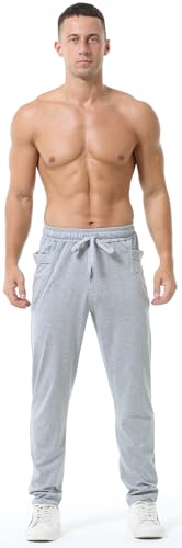 Hosen Laufen Hosen Casual Jogging Harem Cotton Pants Grau von Hoerev