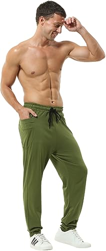 Hosen laufen Hosen Casual Jogging Harem Cotton Pants Grün von Hoerev