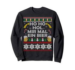 HoHoHol mir mal ein Bier Ugly Christmas Sweater Outfit Sweatshirt von Hohoho hol mir mal ein Bier Herren Weihnachtspulli