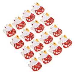 Hohopeti 20St DIY-Material für glückliche Katzen japanischer Schmuck Feng-Shui-Charme schlüsselanhänger selber machen set weihnachtsgeschenke Schlüsselband Schlüsselringe Katze DIY Anhänger von Hohopeti