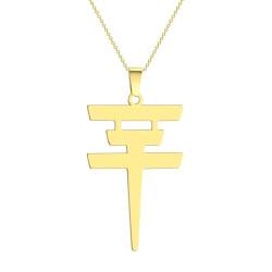 Anhänger Halskette für Frauen Mädchen Edelstahl Bill Kaulitz Zeichen Symbol Charme Halskette weiblicher Schmuck von Hokech