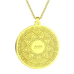 Edelstahl Islamische Bibel Halskette Arabischer Naher Osten Einfacher Partyschmuck Geschenke für Männer und Frauen von Hokech