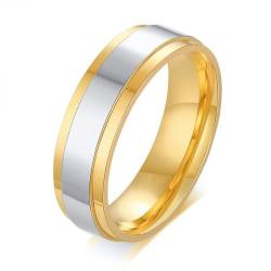 Hokech Edelstahl Paare Ringe für Männer Frauen Gold Farbe Eheringe Verlobung Jubiläum Liebhaber sein und ihr Versprechen von Hokech
