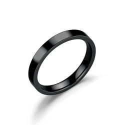 Hokech Schwarz Gold Silber Farbe Trendige Edelstahl Schwarze Ringe für Frauen Neue Mode Eheringe Männer Schmuck von Hokech