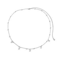 Körper Taille Kette Schmuck für Frauen Vintage Minimalismus Kristall Bauch Gürtel Kette Bohemia Frühling Sommer Bikini Strand Urlaub von Hokech