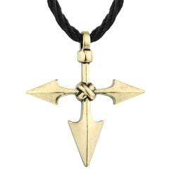 Kreuz Halskette Anhänger Männer Gold Silber Farbe Charms Schmuck Mädchen Ägypten Kette Kreuz Kragen Nordische Halskette von Hokech