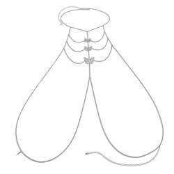 Mode Metall Ausschnitt Schmetterling Hals hängende Brust Bauch Kette Unterwäsche Taille Kette Bikini Sommer Körperschmuck von Hokech