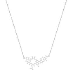 Molekül Anhänger Halskette Liebe Bindung Molekül Wissenschaft Liebhaber Jubiläum Geschenk Geometrisches Design von Hokech