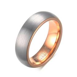 Neue einfache Hochzeit Verlobungsring gebürsteter Ring Schmuck Schwarz Silber Farbe Wolframringe für Männer von Hokech