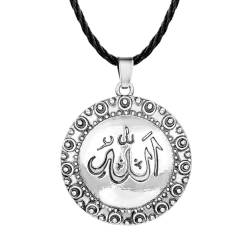Religiöse Allah Halskette für Männer Frauen Arabische Viet Gilde Islam Allah Muslim Koran Charm Anhänger Amulett Kette Schmuck von Hokech