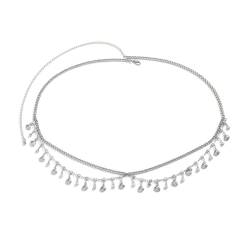 Strass Stern Quaste Anhänger Taille Bauchgürtel Kette für Frauen Sommer Bikini Rave Körperschmuck Accessoires von Hokech