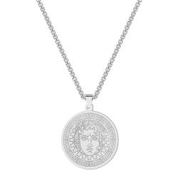 Uralter Sonnengott Halskette Apollo der Gott der Sonne Anhänger Talisman Halskette Edelstahl Schutz Amulett Schmuck Geschenk von Hokech