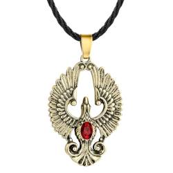 Vogel Anhänger Halskette für Männer Frauen Pagan schöne Phönix Vögel Charm Leder Kette Amulett Schmuck Collier von Hokech