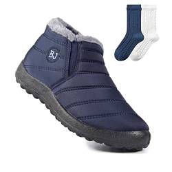 Boojoy Stiefel, Boojoy Winterstiefel, Winter Shoes für Herren und Damen, Rutschfest Stiefeletten, Warme Schuhe (Blau, adult, numeric_43, numeric, eu_footwear_size_system, medium) von Hokuto