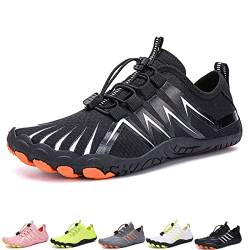 Feldluft Barfußschuhe Damen Herren Outdoor Bequemer rutschfeste Barfußschuhe Feldluft Pro Barfussschuhe (A35 Black, Adult, Men, Numeric_44, Numeric, eu_Footwear_Size_System, medium) von Hokuto