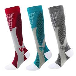 Hokuto Minasa KompressionsstrüMpfe FüR Schmerzfreie Beine & FüßE, OrthopäDische Kompressionssocken Plantar Fasciitis Socken (Colour Mix 1, L/XL) von Hokuto