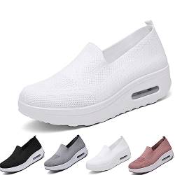 Hokuto OrthopäDische Damenschuhe, Orthopädische Turnschuhe Für Damen, Orthopädische Damen Slip-On Walking Sneaker (Weiß, numeric_35) von Hokuto