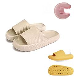 Hokuto Pummis Original, Pummis Latschen Damen Original, Laufen Wie Auf Wolken, Slipper Damen Sommer (Khaki, adult, numeric_42, numeric_range, eu_footwear_size_system, numeric_43, wide) von Hokuto