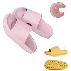 Hokuto Pummis Original, Pummis Latschen Damen Original, Laufen Wie Auf Wolken, Slipper Damen Sommer (Pink, adult, numeric_36, numeric_range, eu_footwear_size_system, numeric_37, wide) von Hokuto