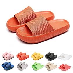 Hokuto Pummy Hausschuhe Original, Pummy Cozy Hausschuhe, Leicht FüR Zuhause Badezimmer Paar Sandalen (Orange, adult, men, numeric_36, numeric_range, eu_footwear_size_system, numeric_37, wide) von Hokuto