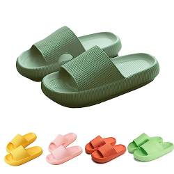 Hokuto Pummy Hausschuhe Original Sommer Pummis Weiche Damen Pummies Cozislides Wolkenschuhe Cozy Slides (Green, adult, women, numeric_42, numeric_range, eu_footwear_size_system, numeric_43, wide) von Hokuto