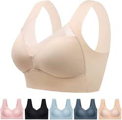 Hokuto Wmbra Haltungskorrektur BH, Wmbra BH, Ohne BüGel Push Up BH FüR Seniorinnen (DE/NL/SE/PL, Alphanumerisch, 3XL, Regular, Regular, Farbe) von Hokuto