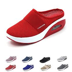 Hokuto Wmshoe Hausschuhe für frauen, Orthopädische Schuhe Damen Breite füße Diabetiker mit Fußgewölbestütze (Big Red, adult, women, numeric_38, numeric, eu_footwear_size_system, medium), gfe54364 von Hokuto