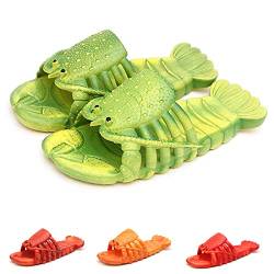 Hummer Schlappen, Hummer Flip Flops, Hummer Hausschuhe, Sommer lustige Strand Pool Party Persönlichkeits Hausschuhe Unisex (46/47, Grün, numeric_46) von Hokuto