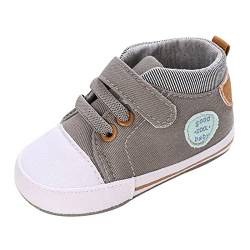 Turnschuhe Babyschuhe Weiche Sohle Bowknot Schuhe Mädchen Sneakers Blumen Gartenschuhe Sommer Kinderschuhe Hausschuhe Weiche Unterseite Baby Kinder Quietsche Schuhe (240103A-Grey, 20 Infant) von HolAngela