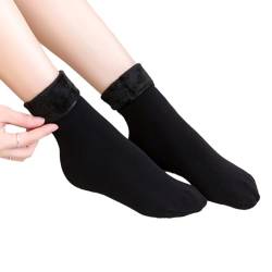 Flauschige Socken, warme flauschige Socken für Damen - Winterweiche Kuschelsocken | Modische, einfarbige Pelzsocken, Plüsch-Slipper-Socken für Männer und Frauen im Innenbereich Holdes von Holdes