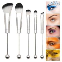 Make-up-Pinsel-Set, DIY Perlen-Make-up-Pinsel,5-teiliges Pinselset | Concealer-Pinsel, Lidschattenpinsel, Foundation-Pinsel, Make-up-Set, Beauty-Geschenke für Frauen Holdes von Holdes