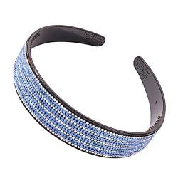 1stk Blaues Stirnband Strass-kopfschmuck Bandanas Für Frauen Haarbänder Für Damen Haarschmuck Für Die Hochzeit Haarband Mädchen Turbinen Für Damen Kristall Fräulein Kopfbedeckung von Holibanna