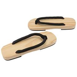 Holibanna 1 Paar Flip-flops Holzschuhe Japanische Männliche Sandalen Clogs Japanischer Kimono Geta Japanische Sandalen Frauen Alte Sandalen Plattform Für Frauen Antiquität Mann Hölzern Stoff von Holibanna