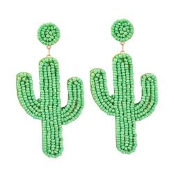 Holibanna 1 Paar Kaktus Ohrringe sommerohrringe für damen Silikon Eheringe für Männer Hängend von Holibanna