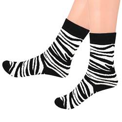 Holibanna 1 Pair Crew Socken Streifen Zebra Socken Tier Knöchellänge Baumwollsocken Cartoon Muster Medium Laufen Kurzer Strumpf von Holibanna