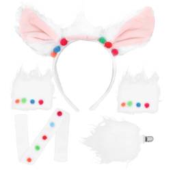 Holibanna 1 Set Neuheiten Erwachsene Lamas Ohren Stirnband Alpaka Ohren Stirnband Und Schwanz Kostüm Tier Cosplay Requisiten Für Tierthema Party Bühnenauftritt von Holibanna