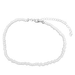 Holibanna 1Pc Samenperle Choker Halskette Winzige Perlen Boho Bunte Kurze Halskette Kragen Schlüsselbein Sexy Mode Schmuck für Frauen Dame Mädchen von Holibanna