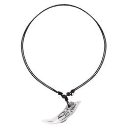 Holibanna 2St Haifischzahn Halskette Mann Kettenhalskette für Männer Herrenschmuck Halsketten eine Halskette Wolf Halskette personalisierte Halskette Holzperlen Anhänger Zubehör reisen Harz von Holibanna