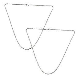 Holibanna 2St vielseitige Halskette Silberkette für Männer funkelnde Halskette für Männer eine Halskette Halsketten funkelnde Halskette für den Abschlussball Kette Halsband von Holibanna