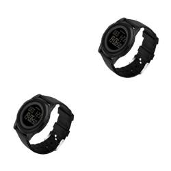 Holibanna 2St wasserdichte Uhr Handgelenk für Männer schwimmende männliche Uhr Mode Herrenuhren Digitaluhr modische Smartwatch Business-Armbanduhr elektronisch Anschauen einstellen Mann von Holibanna