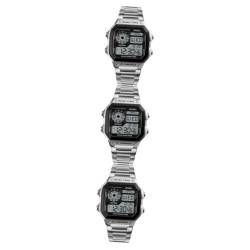 Holibanna 3 Stück 1335 Herrenuhren Digitaluhr Digitale Armbanduhr Anzahl Anschauen LED Mann von Holibanna