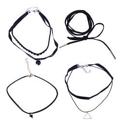 Holibanna 4-Teiliges Set Halsketten für Mädchen frauen halsband damen anzug eine Halskette von Holibanna