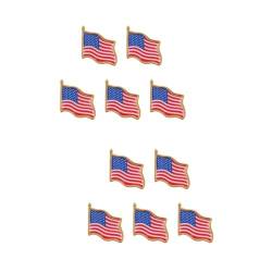 Holibanna 50 Stück Reversnadel Binden Für Männer Us Flagge Knopfbroschen Amerikanische Anstecknadel Patriotische Brosche Knopf Für Rucksäcke Tag Des Präsidenten Partei-emblem Passen Herren von Holibanna
