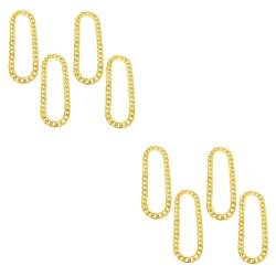 Holibanna 8 Stk Hip-Hop-Goldkette goldene Halskette Punk-Halskette Umsatzkette Jungs Kette männliche Halskette schmuck Halsketten Punk-Kette Hip-Hop-Halskette Mode Zubehör Plastik von Holibanna