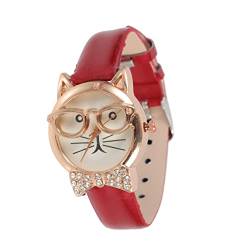 Holibanna Brille Katzenuhr Geschenk Normaler Glasspiegel Formelle Kleidung Diamant Damen von Holibanna