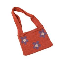 Holibanna Handtaschen Mädchen Umhängetasche Handtasche Schultertasche Kind Beiläufig Kleine Blumen Mädchenhandtasche von Holibanna
