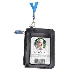 Holibanna Id-Brieftasche Geldbörsen Arbeitsgeldbörse Brieftaschen Aus Leder Mit Herzen Halter Damen Geldbörse Herzförmige Geldbörse Münzgeldbörse Kreditinhaber Münze Student Lanyard von Holibanna