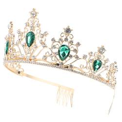 Holibanna Krone Haarschmuck Barocke Prinzessinnenkrone Kronen Für Kristallkrone Hochzeitskronen Hochzeit Tiara Hochzeitszubehör Hochzeitskopfschmuck Für Die Braut Fräulein Große Krone von Holibanna