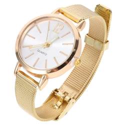 Holibanna Mode Damenuhren Roségoldene Uhr Betrachten Strumpffüller Geschenke Für Damen Womens Watch Armreif Fitness Watches for Women Roségold Uhr Damen Modeuhr Südkorea Fräulein Einfach von Holibanna